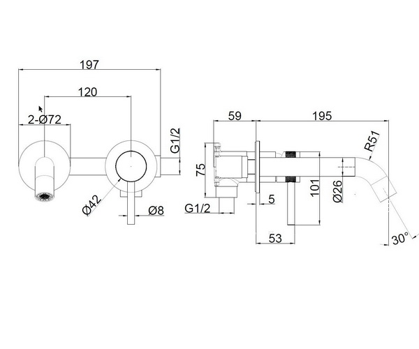 смеситель для раковины ALLEN BRAU PRIORITY 3.0
